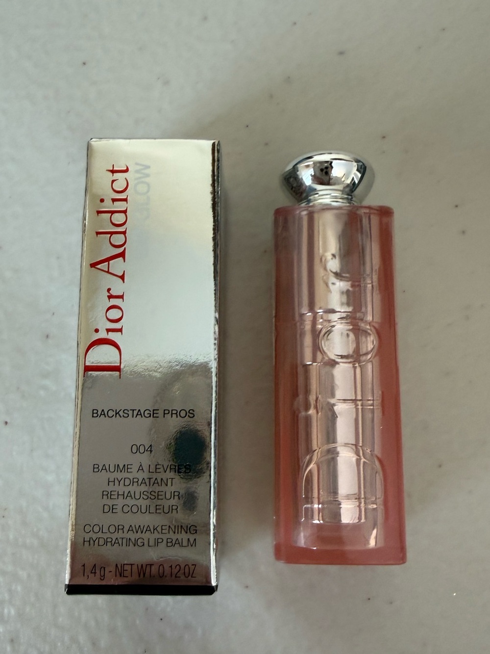 Mini Dior Addict backstage Lip glow — color 001 Pink